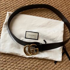 Gold Gucci Marmont Wide Belt. Barley Worn. In Excellent Condition Double G Buckle Made In Italy Belt Width Is 1.5’ Classic Gucci Luxury Belts, Gucci Formal Belt With Metal Logo, Luxury Black Gucci Belt Buckles, Gucci Luxury Belt With Gold-tone Logo Plaque, Gucci Luxury Belt With Gold-tone Hardware, Gucci Gg Marmont Mini, Gucci Marmont Bag, Christian Dior Bag, Gg Marmont Mini