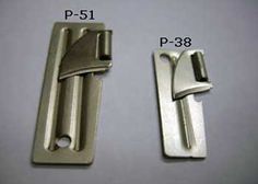 two different types of metal door handles