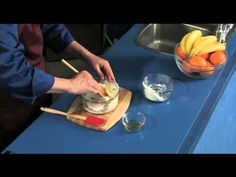 a person is making food on a cutting board