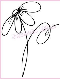 a drawing of a flower with the word love on it