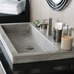 NSL3619-A Bathroom/Bathroom Sinks/Drop In Bathroom Sinks Rectangular Bathroom Sink, Countertop Inspiration, Countertops Ideas, Drop In Bathroom Sinks, Countertops Bathroom, Rectangular Sink Bathroom, Rectangular Bathroom, Bathroom Plans, Natural Bathroom