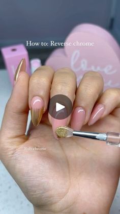 219K views · 41K reactions | Spot anything NEW???🤭👀How to reverse chrome💞Super easy and not as messy as going back and forth with matte top coat 🫶🏻what’s your favorite way of chroming? 
𝐀𝐋𝐋 𝐏𝐑𝐎𝐃𝐔𝐂𝐓𝐒 𝐅𝐑𝐎𝐌 𝐋𝐍𝐍𝐀𝐈𝐋𝐄𝐃𝐈𝐓.𝐂𝐎𝐌 
- 012 RUBBER BASE pink suede 
- Golden chrome 
- detail brush 
.
.
.
.
.
.

#nails #nailstyle #nailsdesign #nailslove #nailsalon #nailsmagazine #nailsonpoint #nailsoftheweek #nailporn #gelnail #nailsnailsnails #nailartlove #naildesigns #nailsdid #nailpro #naillove #acrylicnails #nailsonfleek #instanail #beautynails #nailselfie #naildesign #nailstagram #nailsofinstagram #nailsart #instanails #gelnails #nailsoftheday #nail #nailart | LN Nailed It Acrylic Nails Chrome, Elegant Touch Nails, Nails Chrome, Matte Top Coat