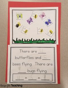 two cards with words that say there are butterflies and bees flying they are bugs flying