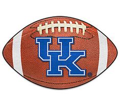 a football with the letter k on it is shown in front of a white background