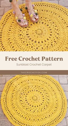 a crochet doily with the words free crochet pattern on it