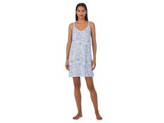 Lauren Ralph Lauren Short Nightgown - Women's Pajama : Blue Floral : Feel relaxed and get solace all night donning the LAUREN Ralph Lauren Short Nightgown. The allover eye-catching floral print sleepwear features V-neckline, sleeveless construction, and straight hemline. Pull-on style. Intended to hit above the knees. 60% cotton, 40% viscose. Machine washable. Imported. Nightgowns For Women, Ralph Lauren Shorts, Ralph Lauren Womens, Above The Knee, Pajamas Women, Lauren Ralph Lauren, Night Gown, Blue Floral, Pajamas