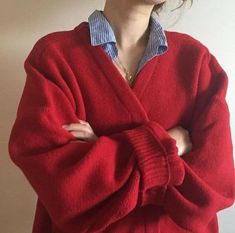 Red Sweater, Mode Inspo, 가을 패션, Look Fashion, Classy Outfits, Aesthetic Clothes, Fashion Inspo Outfits, Work Outfit, Tartan