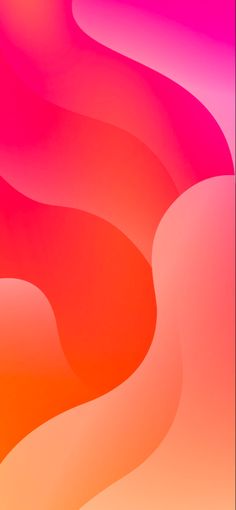 an orange and pink abstract background with wavy lines on the bottom right side of the image