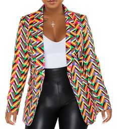 PRICES MAY VARY. Material - women's fashion fall colorblock printed blazer jackets is made of 80% - 90% polyester,semi-fitted work business suit with a button tailored,versatile and practical styles,easily dress uup or down,enough soft and comfy. Features : single button down,wave printed,colorblocks,graffiti，geometric pattern,long sleeve,withou peak,turn down collar,elegant lapel,unlined,faux pockets,open front work office business blazer jackets ,OL professional suit cardigan,streetwear jacket