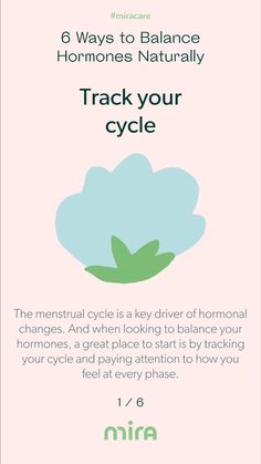 6 Ways to Balance Hormones Naturally Mira Fertility, Menstrual Cycle Tracker, Cycle Tracking, How To Increase Fertility, Ovulation Cycle