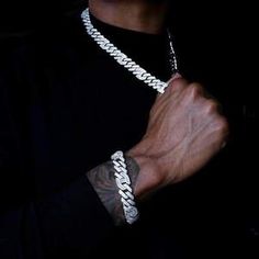 Diamond Prong Baguette Gucci Curb Chain 12mm + Bracelet Bundle in Whit - Pres Urban Jewelry, Picture Necklace, Gold Pendant Jewelry, Sell Gold, Hip Hop Jewelry, Cuban Link Chain, Cuban Chain, Curb Chain, Cz Stone