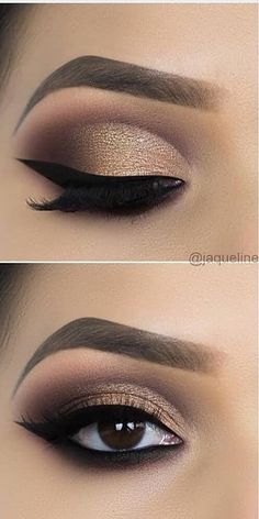 34 Glamour Eyeshadow Ideas and Images! Eyeshadow Basics Everyone Should Know! - Page 34 of 34 - lasdiest.com Daily Women Blog! Glamour Eye Makeup, Machiaj Smokey Eyes, Eyeshadow Basics, Eye Makeup Looks, Makeup Help, Hooded Eyes, Eye Makeup Tips