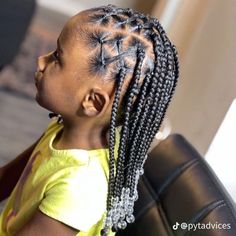 Kidsbraids Hairstyles With Beads, Toddler Box Braids For Kids With Beads, Platt Hair Styles, Twist With Beads For Kids Hair, Hair Styles With Beads Kids, Rubberband Hairstyles Kids Black, Kids Plaits Girls Hair Ideas Black, Hairstyles For Black Girls Kids Braided, Braided Hairstyles For Black Hair Kids With Beads