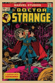 the cover to doctor strange comic book