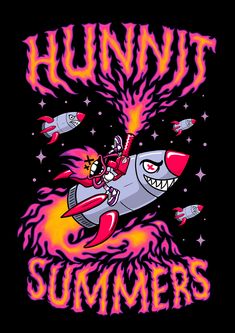 an image of a t - shirt with the words, humnut summers on it