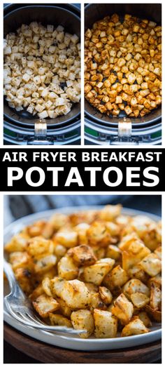 air fryer breakfast potatoes are the perfect way to start your day off right now