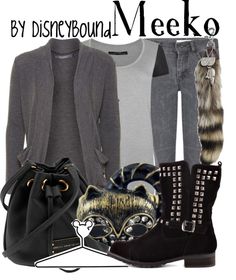 "Meeko" by lalakay on Polyvore Meeko Pocahontas, Nerd Fashion, Fandom Fashion, Disney Sleeping Beauty, Briar Rose