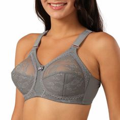 Women Full cup Bra Large bust Minimiser Bras Wireless Unpadded Comfort Underwear | eBay Bra Minimizer, Leisure Wear Women, Plus Size Bras, Bra Items, Minimiser Bra, Summer Beach Outfit, Full Cup Bra, Plus Size Bra, Full Figured