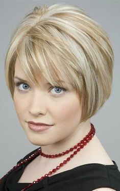 Bob Hairstyles For Fine Hair, Short Layered Haircuts, Blonde Hair With Highlights, Short Hair Styles For Round Faces, Short Bob Haircuts, Short Blonde Hair