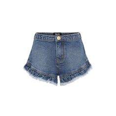 Molo Girls Denim Shorts Agnetha with ruffled trim. Ruffled Denim Jean Shorts For Summer, Summer Ruffled Denim Jean Shorts, Ruffled Denim Shorts, Girls Denim Shorts, Tween Outfits, Yellow Shorts, Blue Denim Shorts, Girls Denim, Asymmetrical Tops