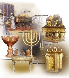 an image of menorah and other items in different colors with names on them