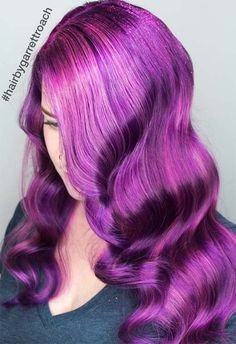 63 Purple Hair Color Ideas to Swoon over in 2022 - Glowsly Hair Purple Tips, Manipulative Activities