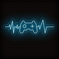 Gamer Heartbeat Neon Sign: A Vibrant Heartbeat in Your Gaming Sanctuary Elevate your gaming experience with the Gamer Heartbeat Neon Sign, a unique fusion of a pulsating heartbeat and a gaming controller. This sign is not just a piece of decor but a symbol of your passion for gaming, making it a perfect addition to any game room. Enhancing Game Room Decor with LED Lights Eye-Catching Design: The heartbeat merging into a game controller design is an instant focal point, ideal for game room decor. Game Room Decor Lights: Brighten up your space with the vibrant neon glow of this sign, adding both light and style to your gaming environment. Game Room Decor for Boys and Girls Versatile Appeal: A great fit for any young gamer's room, regardless of gender, adding a fun and energetic touch to thei Gaming Environment, Gaming Room Decor, Controller Design, Decor Lights, Restaurant Signs, Gaming Controller, Open Signs, Office Signs, Pet Signs