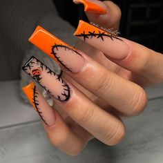 Black Halloween Nails, Horror Nails, Holloween Nails, Black Painting, Dope Nail Designs