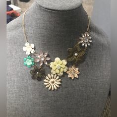 It Is Beautiful, Elegant And Versatile. This Piece Is Brand New And In Perfect Condition But It Doesn’t Have Tags. Everybody Needs Something Like This. You Can Use It All The Time And In All Kind Of Occasions. Casual Or Formal, That Depends On Each Person. Your Wardrobe Is Going To Be More Complete. (Bc2) Feminine Multicolor Spring Jewelry, Summer Flower Necklace With Charm, Spring Flower Necklace For Parties, Summer Flower Necklace With Flower Charm, Spring Party Flower Necklace, Spring Gold Necklaces With Flower Decoration, Floral Print Flower Jewelry For Parties, Gold Necklaces With Flower Decoration For Spring, Spring Party Flower Necklace With Charm