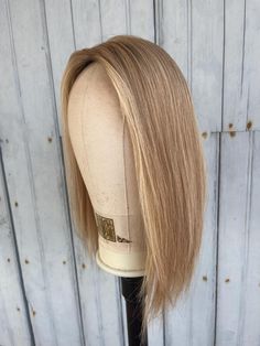 Personalized Handmade wig toppers Beautiful 100% remy human hair topper - Silk top  - cap size 6x6" - Blonde with a front money piece - 150% density - 14" inches long - colour #16/12 t12 - 4 pressure clips and 1 slider clip - Free human hair gift care set  With every one of my human hair wigs I will send you a FREE Ellen Wille gift pack for you to take care of your new beautiful human hair wig ⭐️ This will help you keep her beautiful for longer ⭐️ Check out my website: www.thediamondmansion.com Hair Gift, Hair Topper, Quality Wigs, 100 Remy Human Hair, Hair Toppers, Blonde Wig, Remy Human Hair, Silk Top, Human Hair Wigs