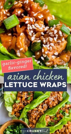 These easy Asian-Style Chicken Lettuce Wraps are SO flavorful, and perfect as a simple dinner recipe, or an appetizer for a party! #chicken #asian #chinese #lettucewraps #lettucecups #chickendinner #dinner #lunch #appetizer #party Changs Chicken Lettuce Wraps, Lettuce Wrap Sauce, Asian Chicken Wraps, Pf Changs Chicken Lettuce Wraps, Chicken Wrap Recipe, Asian Chicken Lettuce Wraps, Asian Lettuce Wraps, Pf Changs, Chicken Wrap Recipes