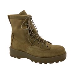 Nwob Altama Leather Temperate Weather Combat Boot - 298/107 Size: 12r Color: Tan Brown - Gusset Tongue - Lace Up Entry - Rubber Outsole W/Traction - Gortex - Ankle Pull Tab - Removable Insole Outdoor Lace-up Combat Boots With Reinforced Toe, Tactical Abrasion-resistant Lace-up Boots, Military Lace-up Boots For Outdoor, Brown Tactical Lace-up Boots, Brown Lace-up Combat Boots With Rubber Sole, Combat Boot, Pull Tab, Tan Brown, Combat Boots