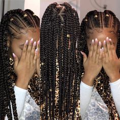 Slayin All Day 🔥#okay Need these braids? Contact @jessia_does_it #detroitbraider . . . . . #hair #hairextensions #hairstyle #hairdresser… African American Girl Hairstyles, Trendy We Fryzurach, Kid Braid Styles, Protective Hairstyles For Natural Hair, Natural Hairstyles For Kids, Girls Hairstyles Braids, Braids For Kids, Black Hairstyles, Trendy Hair