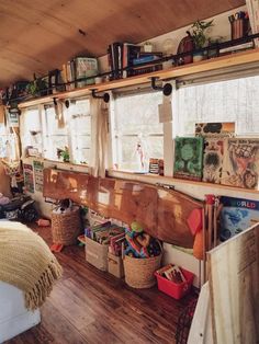 a room filled with lots of books and toys