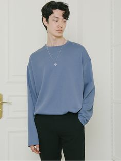 Editor's NotesESN's waffle long sleeve t-shirt features a basic and simple silhouette and versatile enough for everyday use.- Oversized fit- Dropped shoulder- Waffle pattern- Side slitsMeasurements(in.)- Size: M / L - Shoulder: 23.6 / 24.4 in.- Chest: 26 / 26.8 in.- Sleeve length: 24 / 24.4 in.- Length: 30.7 / 31.5 in.*Model informationMan - Height: 6'1 Weight: 156.5 lbs Size: LComposition & Care- 75% Cotton 25% Polyester- Dry cleaningDesigner- by ESN Streetwear Long Sleeve Waffle Knit Sweatshirt, Long Sleeve Waffle Knit Sweatshirt For Streetwear, Waffle Knit Long Sleeve Sweatshirt For Streetwear, Oversized Blue Ribbed Top, Everyday Long Sleeve Waffle Knit Sweatshirt, Everyday Waffle Knit Long Sleeve Sweatshirt, Oversized Waffle Knit Crew Neck Tops, Oversized Waffle Knit Tops With Crew Neck, Oversized Waffle Knit Sweater For Everyday