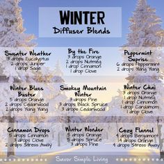 Winter diffuser blends Peppermint Plants, Helichrysum Essential Oil, Homemade Essential Oils, Cedarwood Oil, Essential Oil Benefits