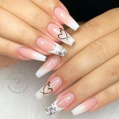 Blush Ombre Nails, Classic Nail, Nail Looks, Stunning Nail Designs, Wow Nails, Romantic Nails, Gold Glitter Nails, Subtle Nails