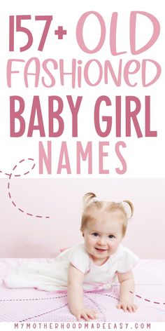 Looking for the perfect old fashioned girl name, for your sweet little baby girl? Well, you’re in luck! Keep reading for our list of the most classical old fashioned girl names that have stood the test of time! You will surely love these beautiful vintage girl names! Old Fashion Girl Names, Baby Name List, Name List, Vintage Girls, Girl Names