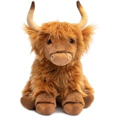 The Highland Cow Plush Stuffed Animal - Deer Creek Mercantile Cow Stuff, Personalized Stuffed Animals, Kids Holiday Gifts, Comfort And Joy, Heavy Metals, Plush Fabric, Scottish Highlands, Holidays With Kids, Plush Animals