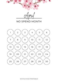 44 No-Spend Month Printables | DigitalHygge Printable