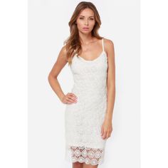 Nwt. Size 10 We're Feeling Tremors Over The Epic West Coast Style Of The Jack By Bb Dakota Dax Ivory Lace Midi Dress! Bodycon Meets Boho Over This Gorgeous Crocheted Lace Dress That Begins With Adjustable Spaghetti Straps, Descending Into A Fitted, Midi-Length Sheath. Sheer Hemline Finishes With A Scalloped Edge. Lined To Mid-Thigh 100% Polyester Lace: 100% Cotton Lining: 65% Polyester, 35% Cotton Hand Wash Cold Measurements Laying Flat: Pit To Pit: 17" Length: 40" Waist: 13" White Sleeveless Crochet Dress With Scalloped Lace, White Sleeveless Lace Bodycon Dress, Fitted Cream Crochet Midi Dress, Cream Fitted Crochet Midi Dress, Fitted Cream Crochet Dress For Brunch, Cream Fitted Crochet Dress For Brunch, West Coast Style, West Coast Fashion, Coast Style