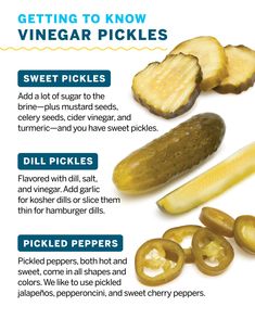 Brine For Pickles, Vinegar Pickles, Chef Knowledge, Pickle Recipes Homemade, Stews Recipes, Restaurant Meals, Pickle Recipes, Butter Pickles, Pinterest Food