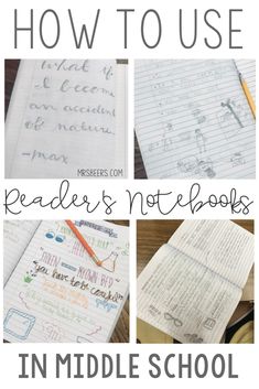 the middle school teacher's notebooks and how to use them