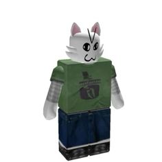 a paper toy with a cat on it's chest