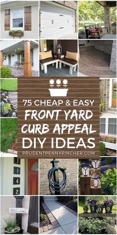 the front yard curb appeal diy ideas are easy to do and can be used for landscaping