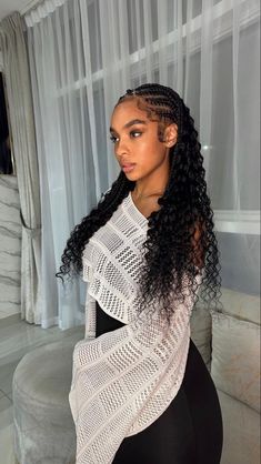 Braids Faux Locs, Aesthetic Baddies, Prom Hairstyle, Chef Clothes, Twists Locs, Quick Braided Hairstyles, Outfit Travel, Pretty Braided Hairstyles, Beauty Goals