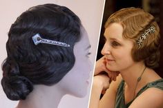 Beauty GIF: How to Get Finger Waves Like Lady Edith on Downton Abbey Downton Abbey Hairstyles, Marcel Waves, Retro Inspired Fashion, Finger Waves, Hair Bonnet, Pin Up Style, Dream Hair, Downton Abbey