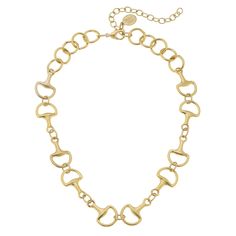 Susan Shaw Gold Horsebit Necklace - Susan Shaw Jewelry Horseshoe Necklace Gold, Equestrian Necklace, Susan Shaw, Gold Horse, Pearl Chain Necklace, Horse Necklace, Horse Bits, 24kt Gold, Scarf Jewelry