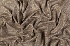 a brown and black checkered fabric