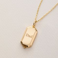 "Dainty Octagon Urn Necklace, 14K 18K Solid Gold Large Urn Pendant, Store Your Loved One's Ashes, A Timeless Keepsake Necklace for a Memorial Material: Solid Gold, real gold (not gold-filled or no gold-plated) Available Gold Karat: 14K (585), 18K (750) Available Gold Colors: Yellow, rose, and white Pendant Height: 23 mm Pendant Width: 12 mm Available cable chain thickness: 0.95 mm (type #3), 1.30 mm (type #4) Measurements may vary slightly due to the handwork You can choose the chain length from Luxury 14k Gold Jewelry For Keepsake, Luxury 14k Gold Keepsake Jewelry, Luxury Yellow Gold Keepsake Jewelry, Classic Hallmarked 14k Gold Custom Necklace, Gift Necklace With Polished Finish And Rectangular Pendant, Engraved 14k Gold Jewelry For Keepsake, Classic Octagon Necklace For Anniversary, Luxury Octagon Necklace For Anniversary, Engraved Yellow Gold Custom Necklace